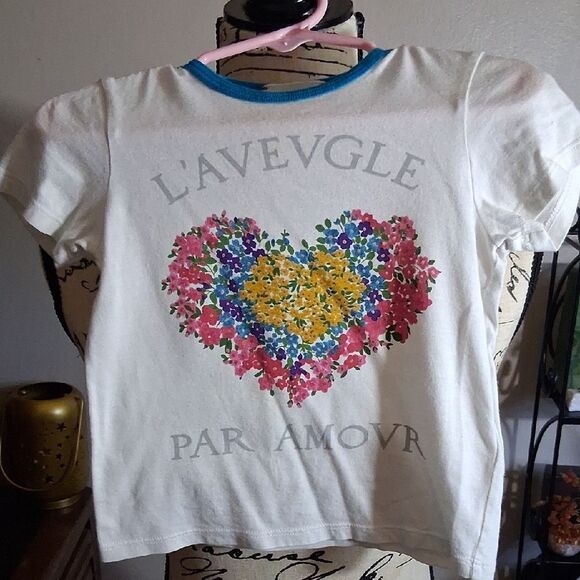 GUCCI BLIND FOR LOVE L'AVEVGLE PAR AMOVR Floral Heart Kids T-Shirt 18-24 MONTHS - Picture 1 of 8
